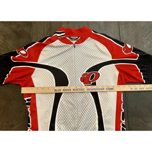 Pearl iZumi Cycling Jersey 3/4 Zip Red & Black Size Large L Made In USA - Picture 9 of 12